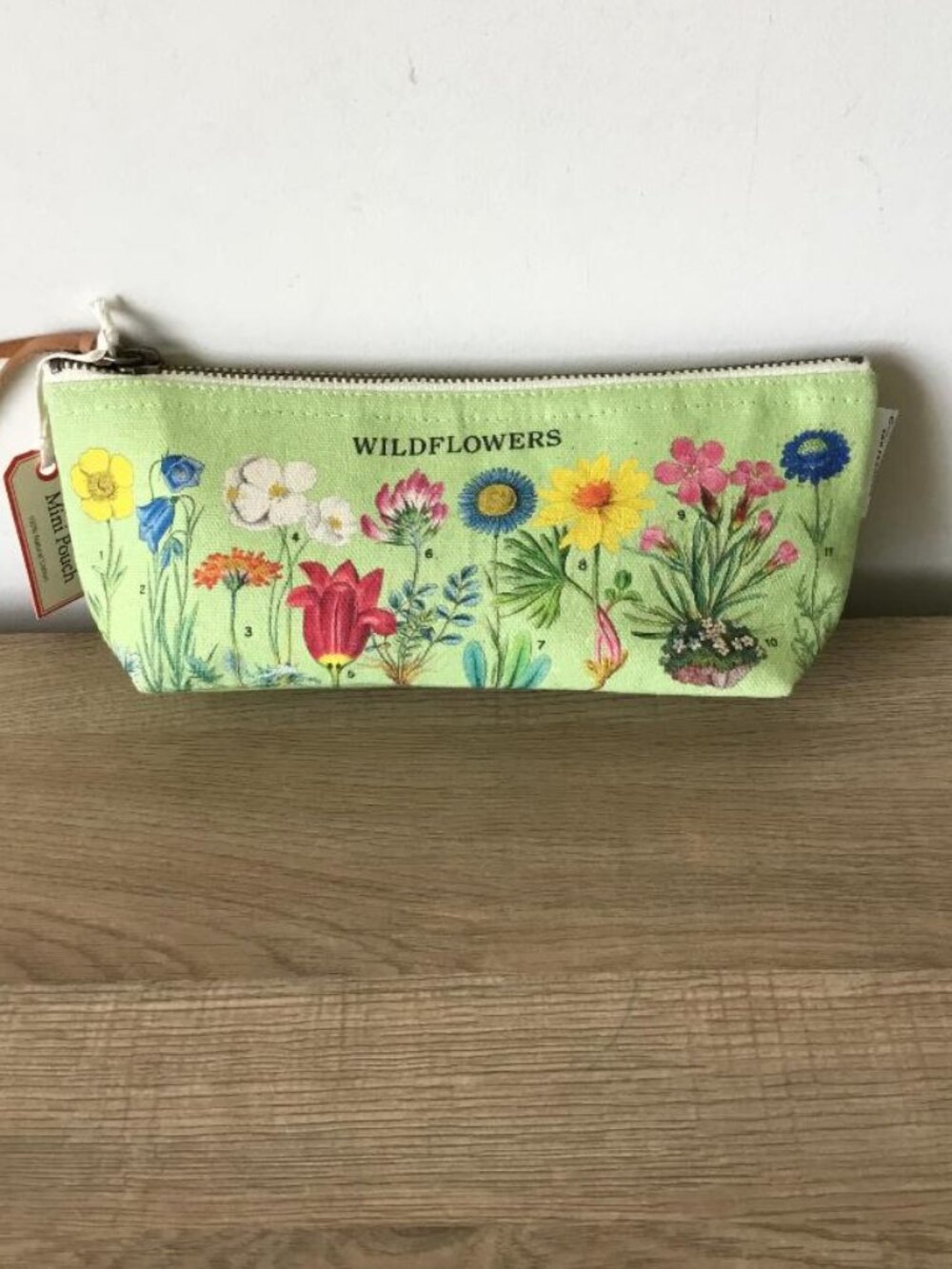 Cavallini & Co Mini Pouch Wildflowers w/Zipper Closure NWT - Picture 2 of 5